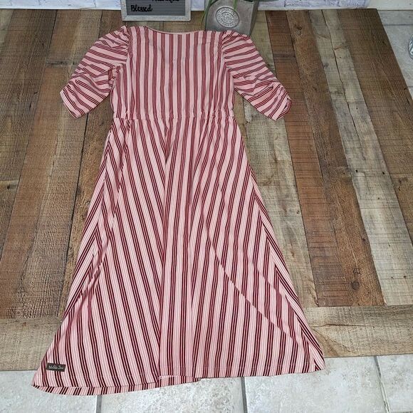 Matilda Jane Heart to Heart McIntosh Red Striped Knit Dress M - Picture 8 of 13